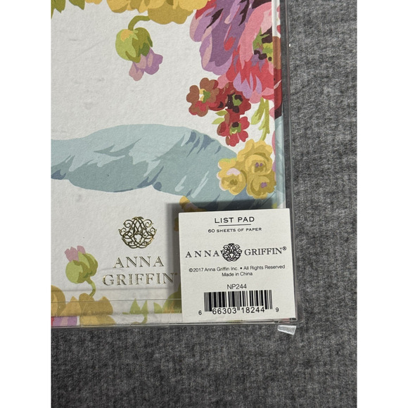 ANNA GRIFFIN Floral Listpad 60 Sheets - New - Picture 4 of 6